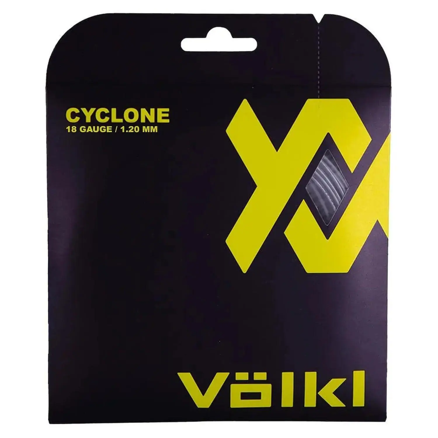 Cyclone 18g Monofilament Co-Polyester Tennis String - Highly Geometric Gear Shape, Significant Ridges, Enhanced Ball Speed, Improved Control, Hard-Hitting Players