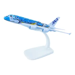 1/500 Scale 15cm Aircraft ANA sea turtle painting A380 Alloy Plane Model,Plane Souvenir Static Display