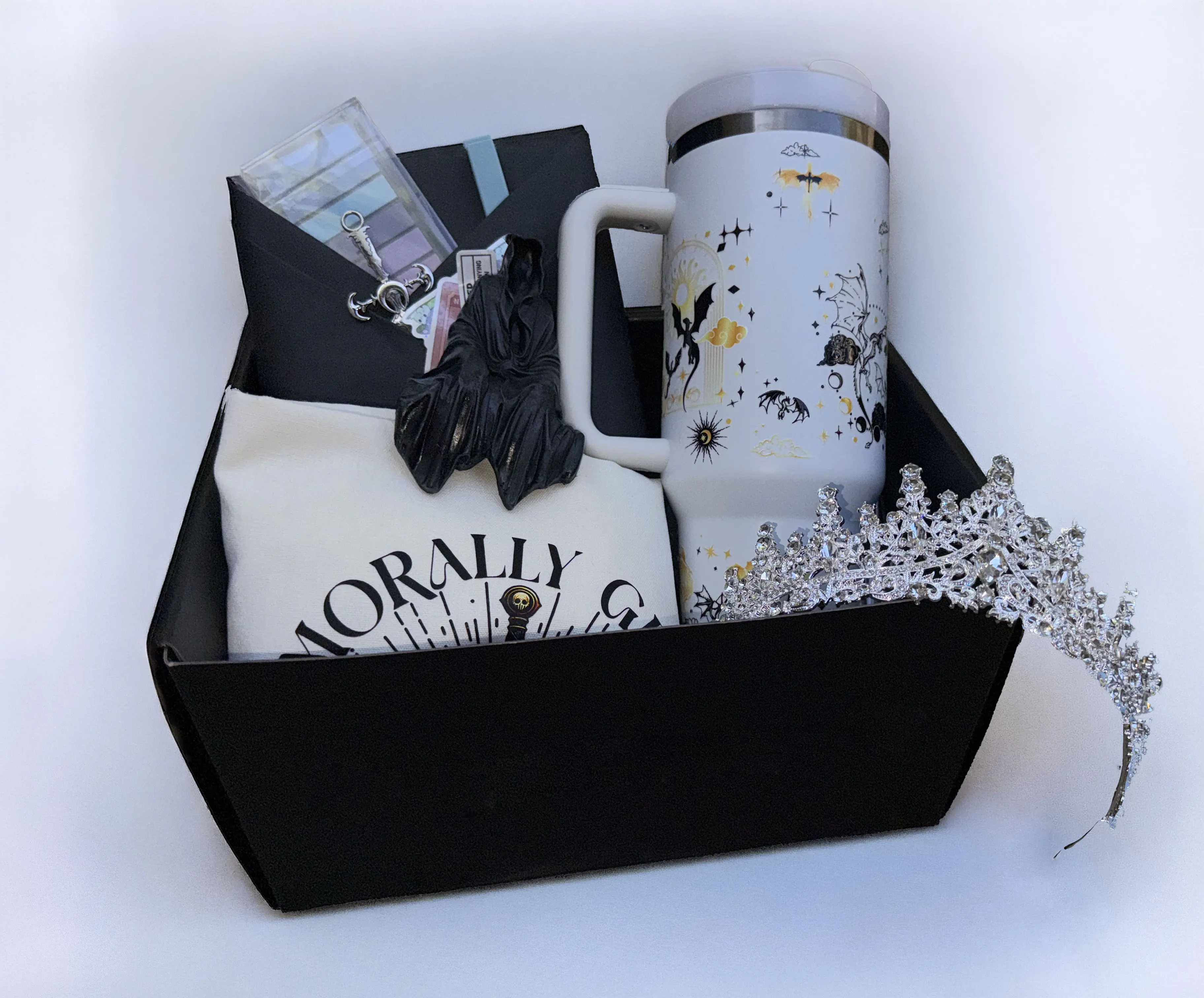 Blind Date with a Book & Tumbler Deluxe Box - Mystery Edition with Hand-Selected Novel, Bookish Merch, Bookmarks & Stickers for Book Lovers