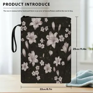 1PC Floral Pattern Elegant Print Book Cover with Zipper Closure - Book Protector & Storage Bag, Front Pocket for Students, Teachers, Office Supplies, Book Accessories