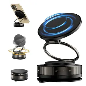 Magnetic Phone Stand, Fordable and RetractableMagnetic Car Phone Holder, ideal forCar/Gym/Mirror/Shower/Smooth Surface, CarAccessories Fit for iPhone 16 Pro Max 15 and above