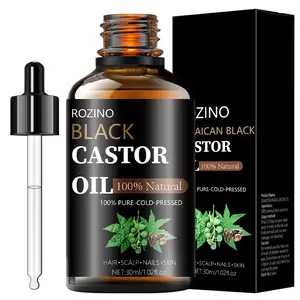 Black Castor Oil, Moisturizing & Nourishing Hair Oil, Hydrating Skin Care Oil, Multipurpose Skin & Hair Care Product for Women & Men, Hair Growth Oils