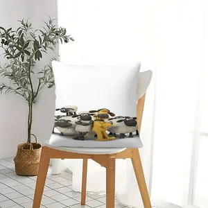 Shaun the Sheep Pattern Square Pillow, Soft and Comfortable Design, Perfect for Sofa and Bed, Ideal Gift for Relaxing Moments