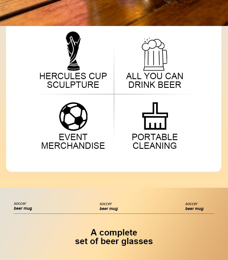 【FIFA WORLD CUP 2026 】Gift Set（Not Glass） 17oz Shatterproof Trophy Pilsner Plastic Beer Cup&Trophy-Shaped Bottle Opener 3-day delivery Perfect for soccer Fans & Parties SummerVibes,summerwins