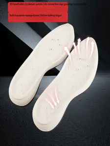 Men's Shoe Replacement Rubber Soles with High Breathability, Air Circulation Structure to Reduce Foot Sweat and Odor, Sole Massage to Relieve Walking Fatigue, Slip-resistant and Wear-resistant. Repairs for Old Shoes and New Shoe Production