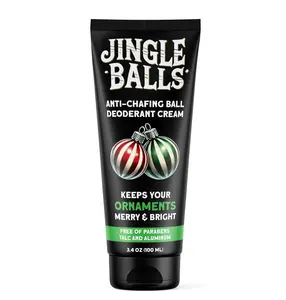 Pelto Jingle Anti-Chafing Cream Ball Deodorant for Men. 2024 Stocking Stuffers for Men Christmas Gifts For Husband Boyfriend, Unique Gifts for Him. White Elephant Gift Dad Boyfriend Secret Santa