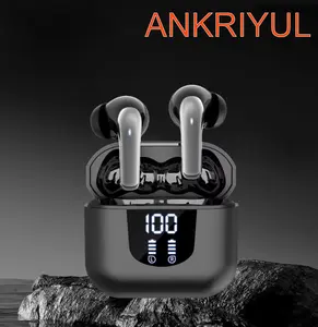 ANKRIYUL  Wireless Bluetooth Earbuds LED Display Power  Inear Earphone for Listen to Music and make Phone Calls