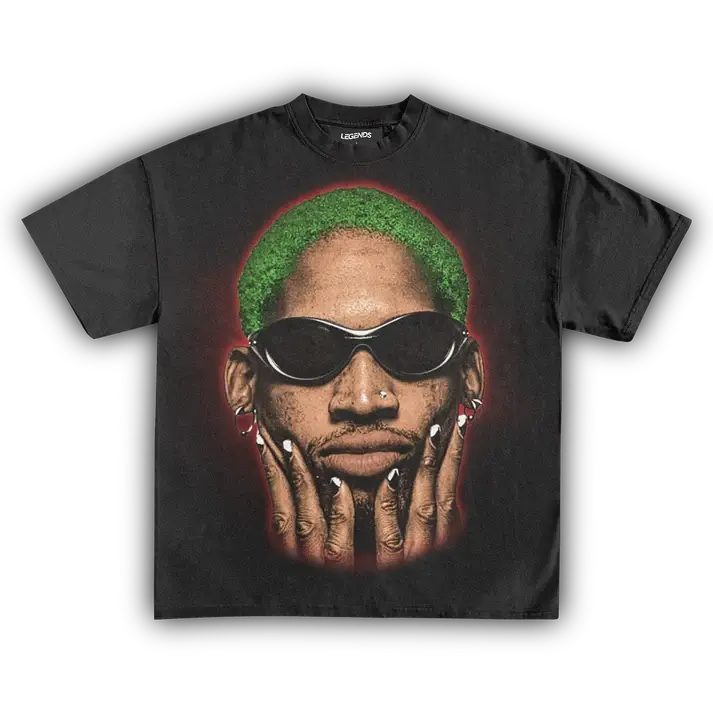 DENNIS RODMAN BIG FACE TEE UNISEX T-SHIRT, GRAPHIC TEE, GIFT FOR FANS