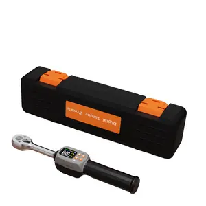 High-precision digital torque wrench, 3/8-inch drive, 3-60 Nm adjustable range, two-way ratchet, with visual and audible alarms, data storage function - durable plastic/metal construction, precision torque tool | ergonomic handle | digital display wrench