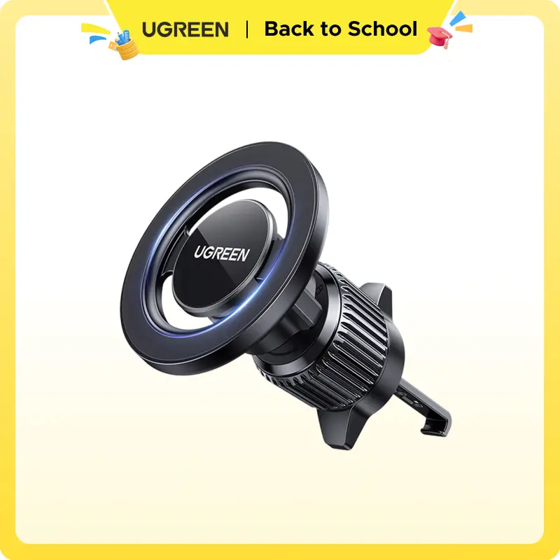 UGREEN Car Phone Mount for Magsafe Air Vent Car Mount Magnetic Phone Holder Compatible with iPhone 17 16 15 14 13 12 Pro Max, Strongest Magnet Black,Summer Sale tiktokshopbacktoschool, Car Phone Holders, Car Accessories,tiktokshopbacktoschool