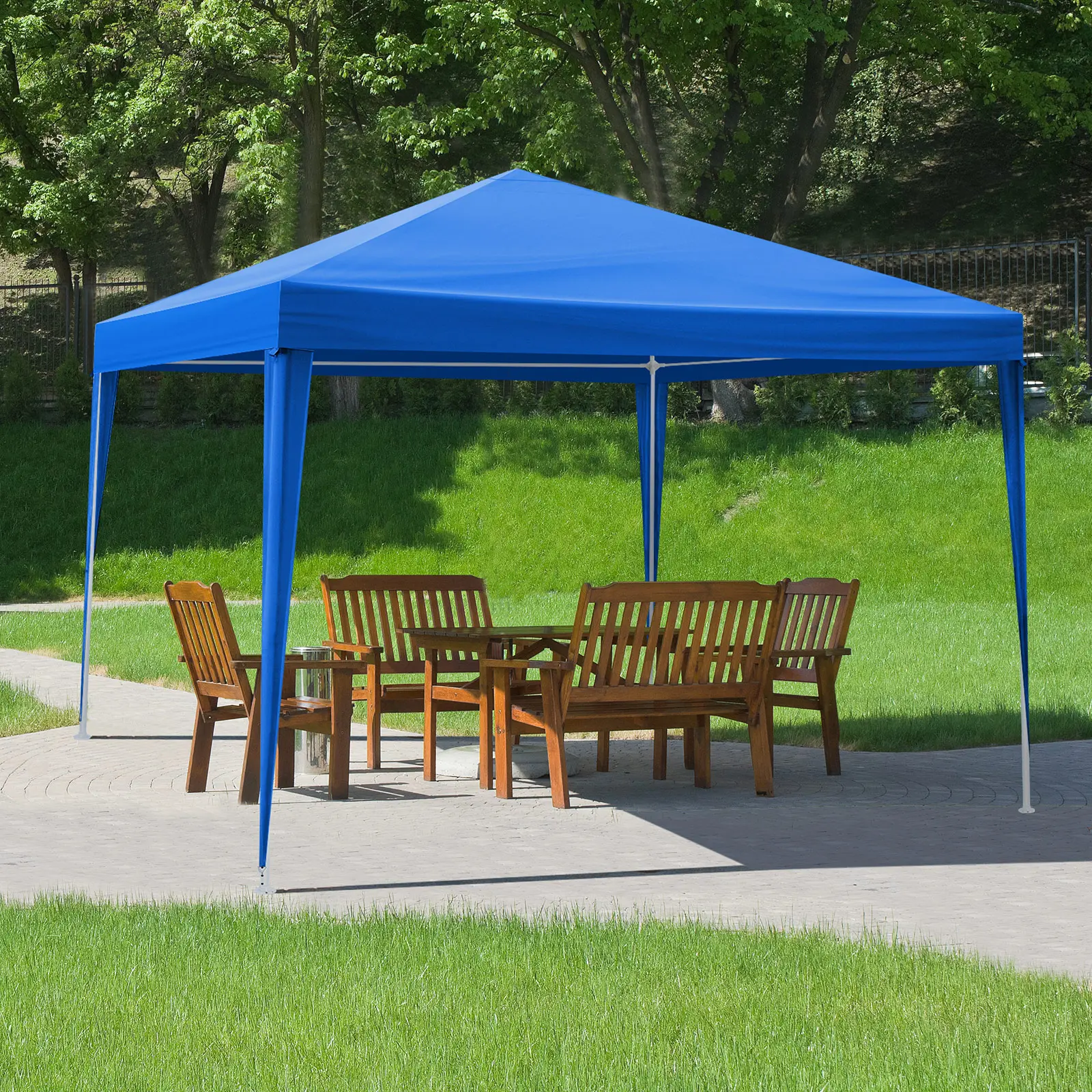 10'x10' Waterproof Gazebo Canopy Tent for Outdoor Weddings, BBQs, and Parties - Durable Patio Shelter for Events, Easy Setup