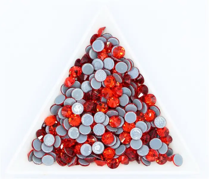 All sizes Light Siam DMC Iron On Rhinestones/Flat Back Nail art  fix Crystal Rhinestones Strass Sewing & Fabric Garment