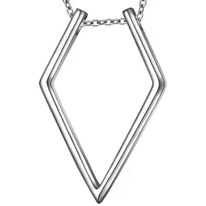 Ring Keeper Necklace - Silver geometric design to safely hold rings during various activities