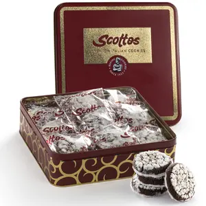 Chocolate Crinkle Cookies Individually Wrapped Gourmet Fudge Cookies Pack of 18 for Birthday Treats, Thank You, Care Package, July 4th Gift Baskets,Bulk Food, Scottos Cookies Bakery Fresh Favorites