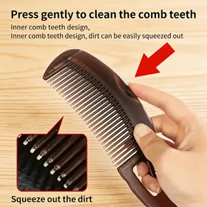 2 Piece Oil Absorbing Detangling Comb Set, Hair Styling Comb, Hair Care Tool, Anti-Dandruff Hair Control, Smooth Hair, Boosts Vitality, Cleans Scalp, Perfect for Daily Use