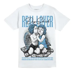 DopeSkill Graphic Tees University Blue 14s Streetwear Unisex Cool T-Shirt Sneaker Colour Matching Real Lover Graphic