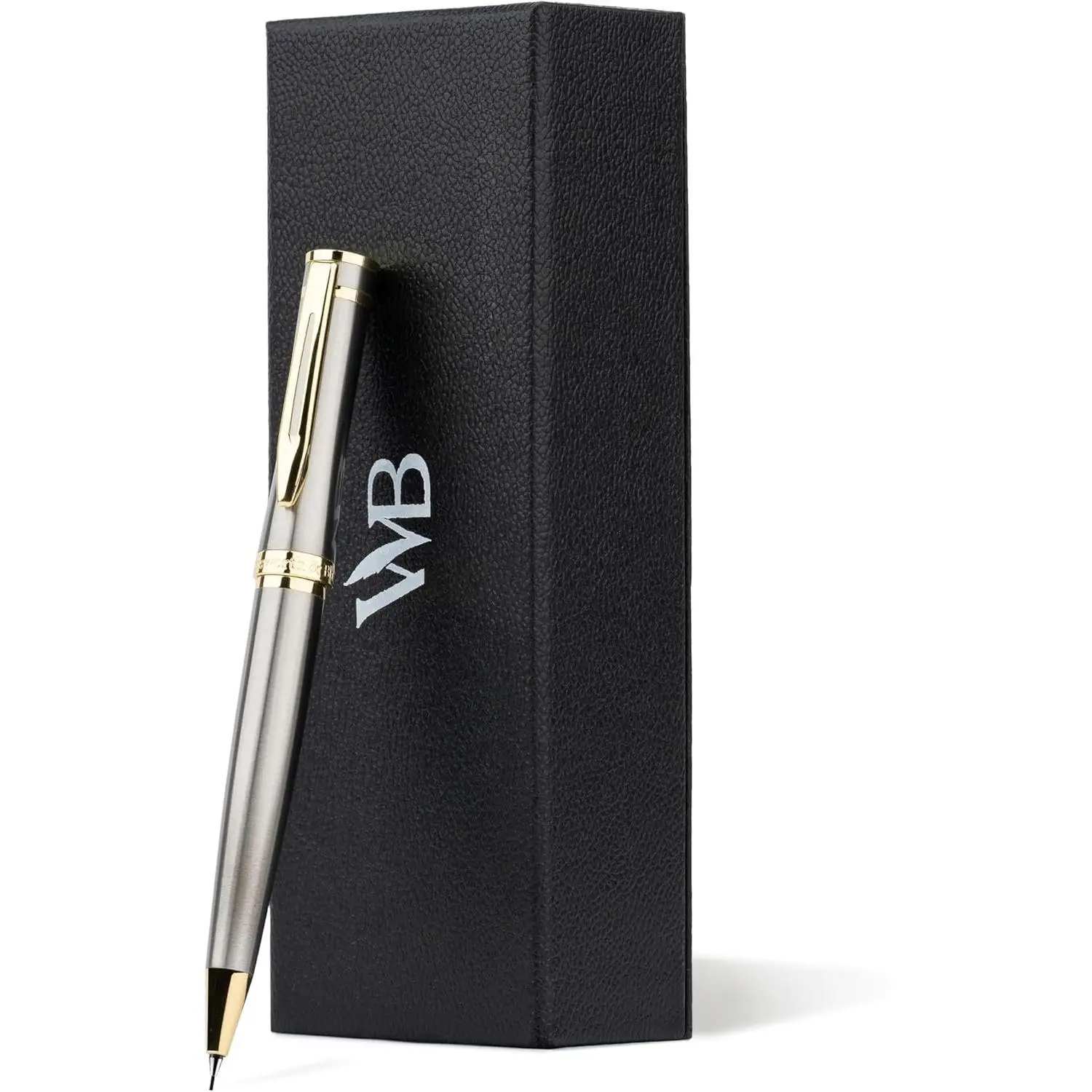 and  Mechanical Pencil Graphite Lead- Stunning Luxury Metal Pencil,  Chrome 24K  Finish, 0.7mm Led,   Set for Men  Women, Professional Executive Office Pencils