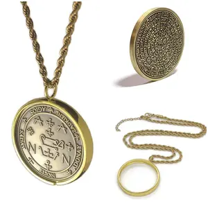 The seal of Archangel Zadkiel 72 names of God 1FitAll bezel Necklace