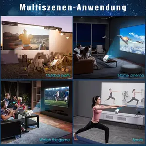 HY300 Mini Portable projector with WiFi and Bluetooth, with 4K 1080P Support, 160ANSI 180° Rotatable Auto Keystone with Android 11 Smart Projector (HY300)