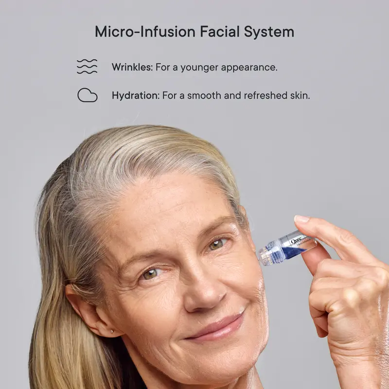 Qure Micro-Infusion System: Facial Serum for All Skin Types - 2 Months Mixed (For Wrinkles + Dark Spots) 1
