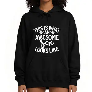 Gift-Worthy Unisex Hoodie for Sons – Long Sleeve with Awesome Son Message