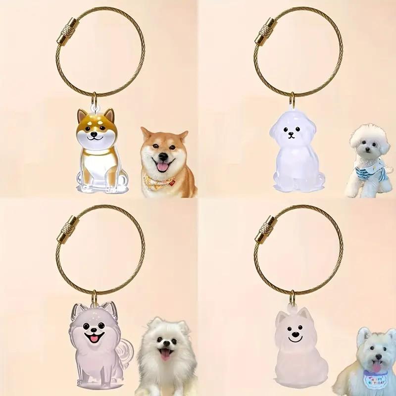 PetLuvz Style High-Value Cute Hair Storage Creative Keychain Dog Transparent Hair Ball Pendant Perfect Gift for Cat Lovers Stylish Hair Storage Capsule