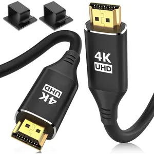 HDMI Cables 20FT/6M, 4K @ 60 Hz in-Wall CL3 Rated HDMI 2.0 Cord High Speed HD Shielded Cord Compatible with Roku TV/Laptop/PC/HDTV and More