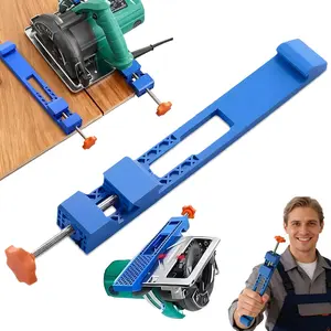 Valentine's Day Gift for Men - Adjustable Cutting Machine Base Guide Rail, Innovative Clamp Circular Saw Guide Rail Electric Circular Saw Milling Positioning Clamp Precision Wood Cutting Guide Rail for Professionals and Hobbyists