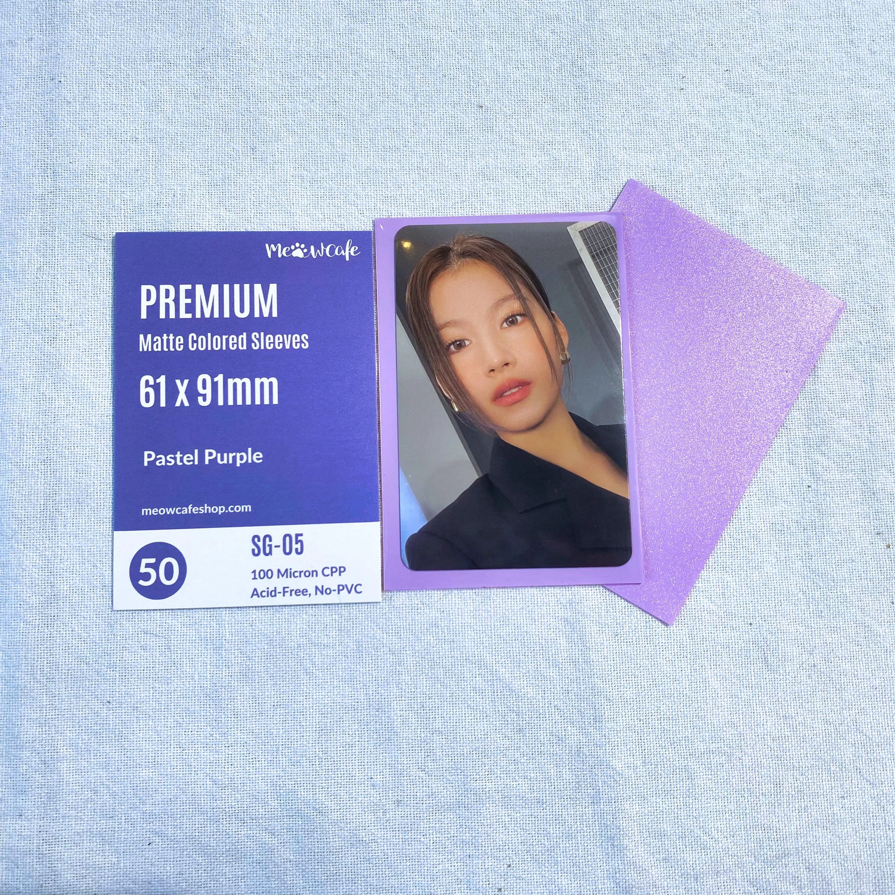 Meowcafe [61x91mm] Premium Colored Sleeves for Kpop Photocard