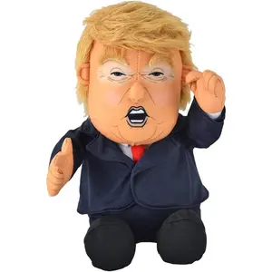 Pull My Finger 💨 Farting Donald Trump Plush Figure Doll 😂 With Animated Hair💨