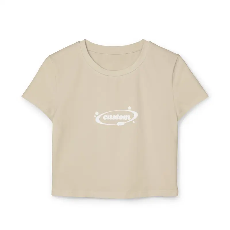 custom (white) baby tee