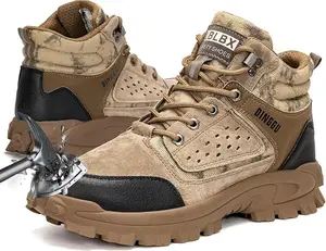 Steel Toe Boots for Men Women Comfortable Lightweight Work Boots for Men Industrial Construction Boot Non Slip Work Shoes Boy Footwear Closed Bota