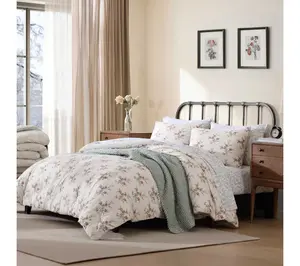 Laura Ashley Jessika Cotton Flannel Twin Comforter Set