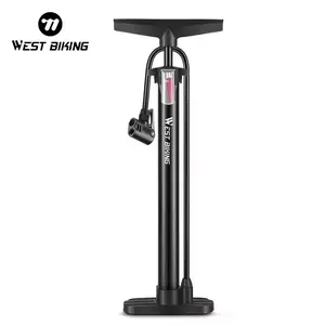 WEST BIKING Portable 160PSI High Pressure Bicycle Pump Presta Solid and Durable Steel Electric Road Bike Air Bike Hand Pump