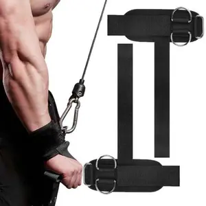 Weight Lifting Straps With Cuffed D Ring, Wrist Support, Heavy Duty Thick Comfortable Lifting Straps, Deadlifts,Snatches,Pull-Ups,for Men and Women