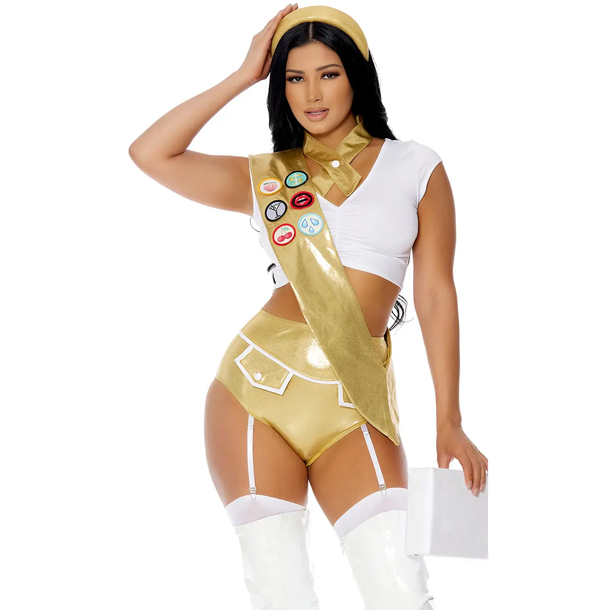 Forplay Women's Halloween Troop Leader 5-Piece Women's Scout Costume
