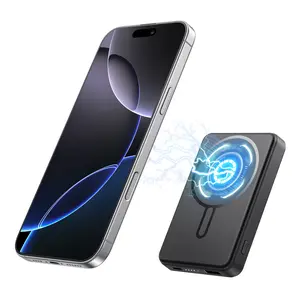 12000mAh Power Bank with LED Display | 20W PD Fast Charging | Magnetic Wireless Charger for MagSafe iPhone 17 Pro Max/16/15/14/13 Long Life Battery Smartphone
