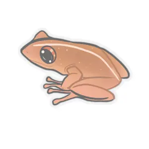 Puerto Rican Coqui Kiss-Cut Stickers, Waterproof Frog Stickers, Laptop Decor, Nature Lovers Gifts, Aesthetic Frog Art, Unique Stationery