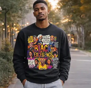 Black Excellence Black History DTF Transfer | Ready to Press Tshirt Transfers