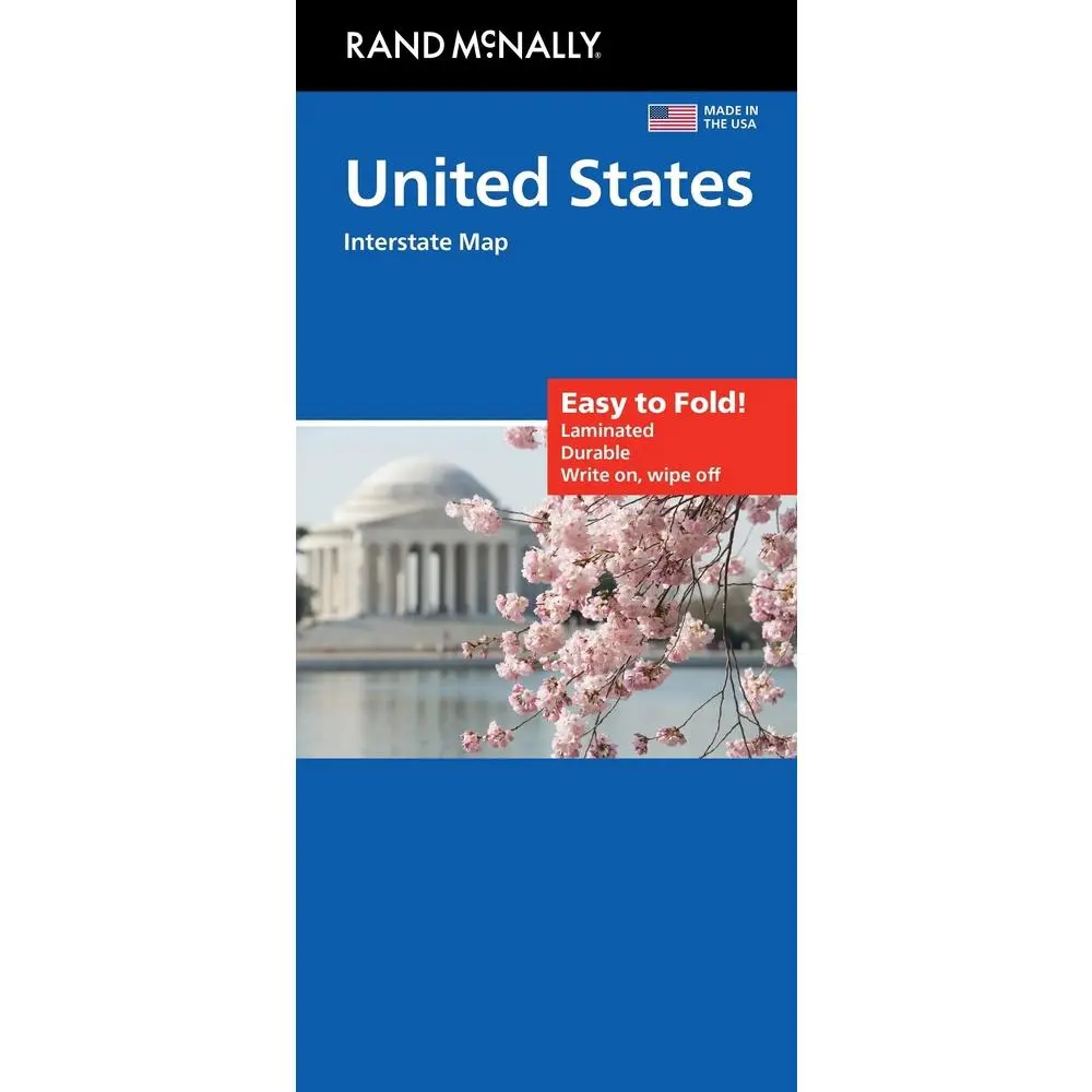 USED Book - Rand McNally Easy to Fold: United States Laminated Map by Rand McNally (Loose Leaf) - english