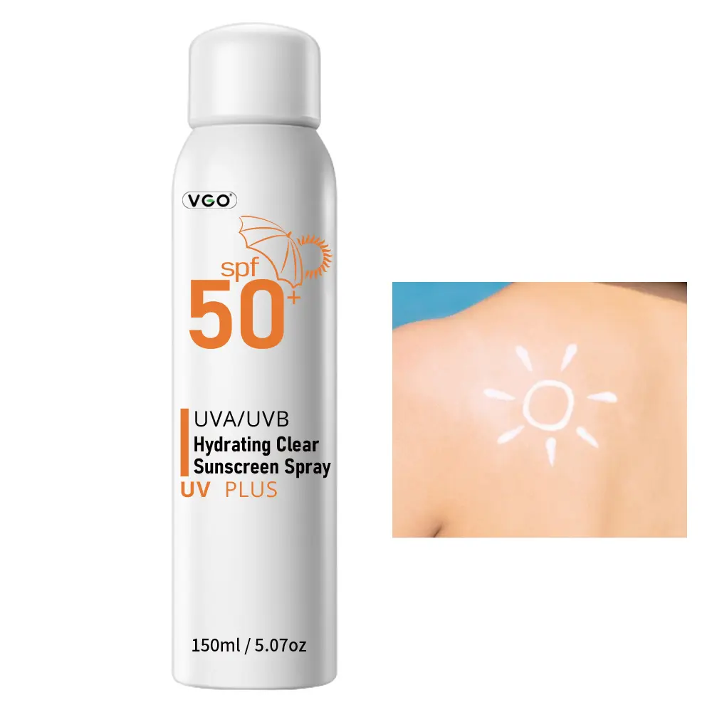 Hydrating Clear Sunscreen Spray  SPF50 sunscreen face
