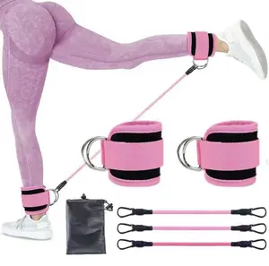 Ankle Resistance Bands w/ Padded Cuffs – Adjustable Glute & Leg Bands for Booty Kickbacks, Home/Gym/Outdoor Calisthenics + Women’s Gift