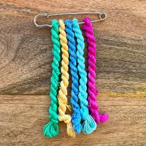 Neverland Collection, Hand-Dyed 100% Silk Floss (Peter Pan)