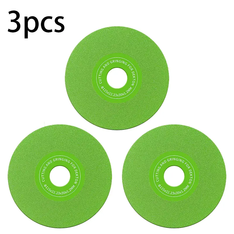 3 pcs 115MM Diamond flat abrasive pads, wider diamond, sharp and durable, suitable for cutting and grinding stone, ceramics and tiles