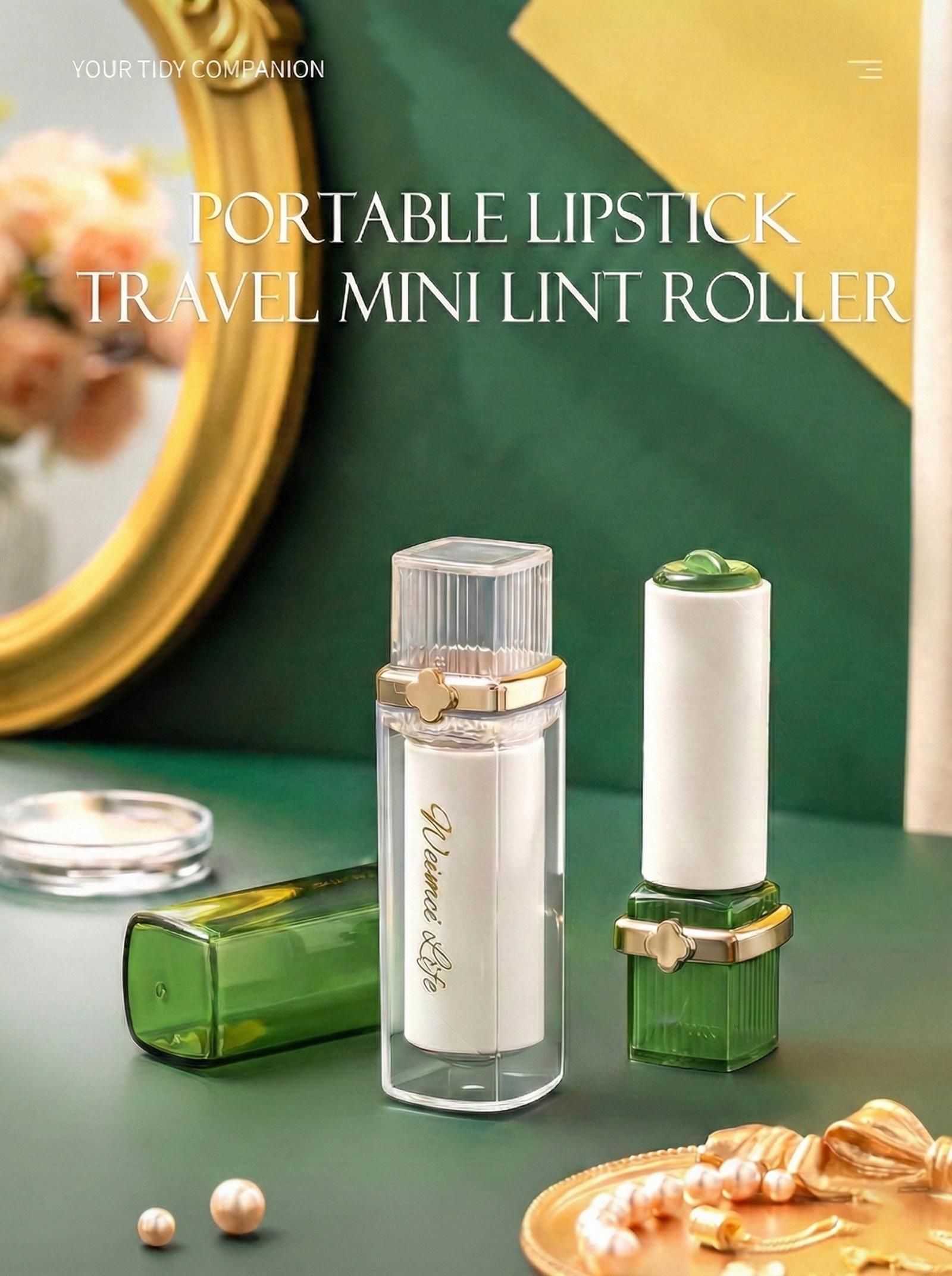 Mini Lint Roller with 6 Extra Refills - Portable Pet Hair Remover for Purse & Travel - Lipstick-Style Design, Diagonal Tear Sticky Sheets - Retractable for Clothes, Car, Date Night & On-The-Go Deshedding Tool Cleaner Mini Lint Roller with 6 Extra Refills - Portable Pet Hair Remover for Purse & Travel - Lipstick-Style Design, Diagonal Tear Sticky Sheets - Retractable for Clothes, Car, Date Night & On-The-Go Deshedding Tool Cleaner