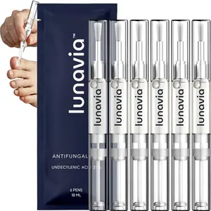 Lunavia Antifungal Pen 3-Pack for Nail Care, Manicure, Nail Art & Nail Polish Prep – 25% Undecylenic Acid with Tea Tree Oil & Aloe