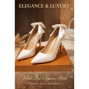 White high-heeled shoes for ladies' rubber White high-heeled shoes for ladies' rubber