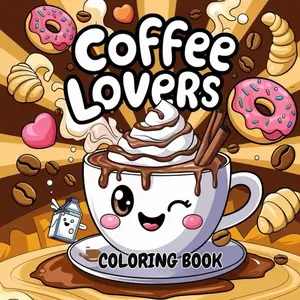 Coffee Lovers Simple, Bold, and Easy Adult Coloring Book for Women Who Run on Coffee: Stress Relieving Coffee Coloring Book for Young Adults & Teens
