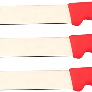 Rental Knives Set of 3-5.5” Produce Utility Knife - Orange Handle