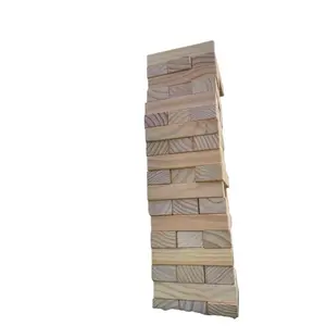 Giant Tumble Topple game 54 wood Timbers, play up 5ft large outdoor kids Family gift yard and lawn games wedding guest book